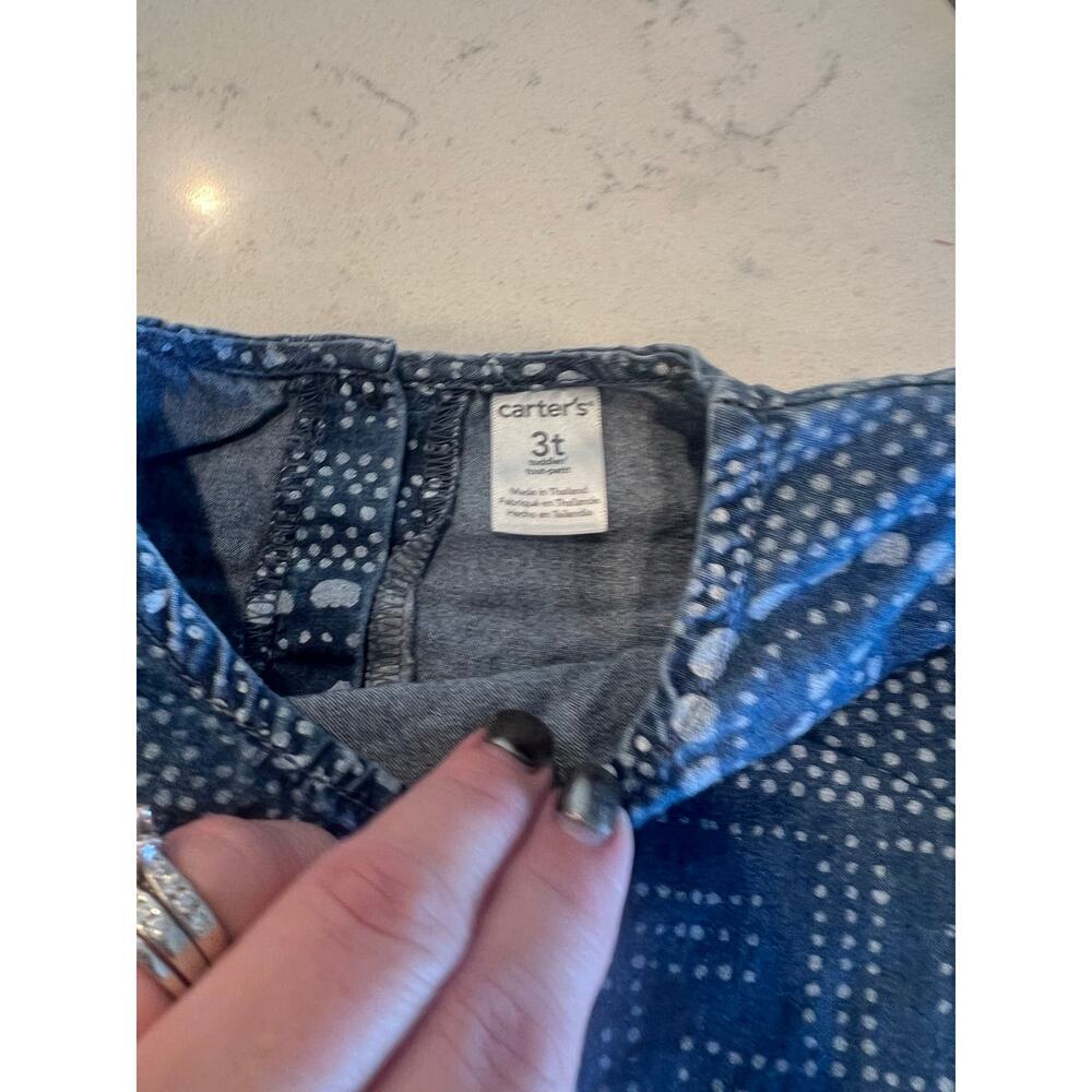 Girls 3t Denim Dress - Picture 2 of 3